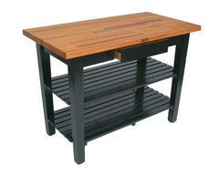 John Boos Oak Table Black